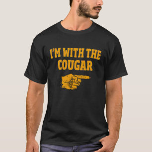 I'm With The Cougar Funny Couple Halloween Costume T-shirt