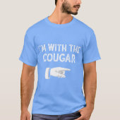 Im With The Cougar Matching Cougar Costume Hallowe T-shirt (Voorkant)