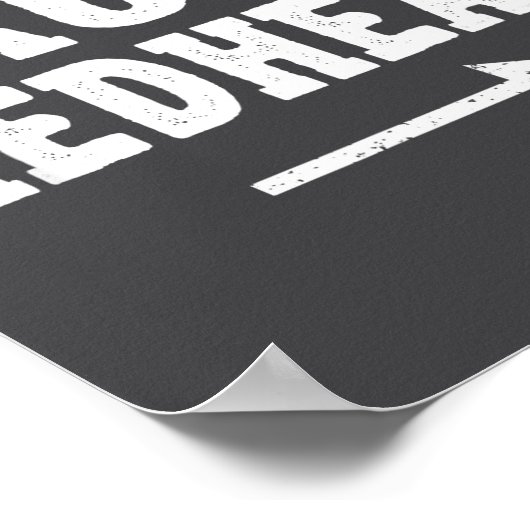 I'm With The Drunk Redhead Funny St Patricks Day  Poster (Hoek)