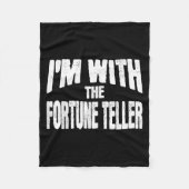 I'm With The Fortune Teller Funny Matching Hallowe Fleece Deken (Voorkant)