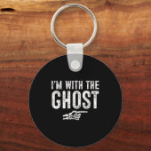 I'm With The Ghost Easy Costume Halloween Couples Sleutelhanger (Voorkant)