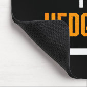 I'm With The Hedgehog Costume Funny Halloween Coup Muismat (Hoek)