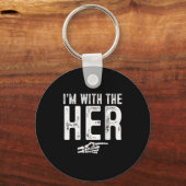 I'm With The Her Easy Costume Halloween Couples Ma Sleutelhanger (Voorkant)
