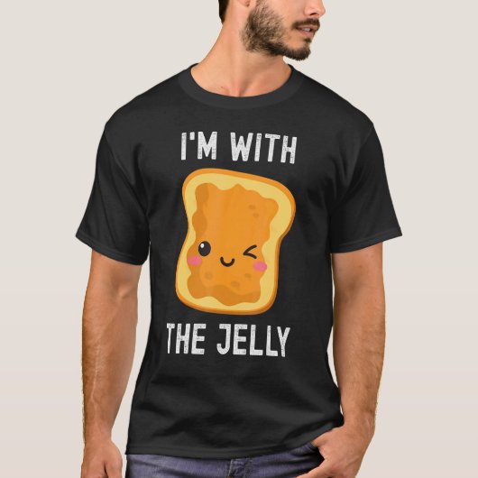 I'm With The Jelly Peanut Butter Best Friend Coupl T-shirt (Voorkant)