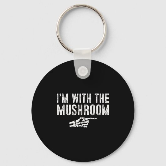 I'm With The Mushroom Easy Costume Halloween Coupl Sleutelhanger (Voorkant)