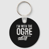 I'm With The Ogre Easy Costume Halloween Couples M Sleutelhanger (Voorkant)
