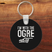 I'm With The Ogre Easy Costume Halloween Couples M Sleutelhanger (Voorkant)