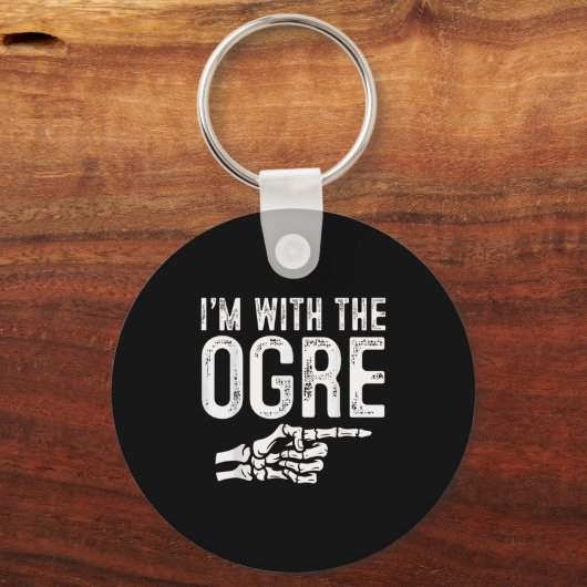 I'm With The Ogre Easy Costume Halloween Couples M Sleutelhanger (Voorkant)