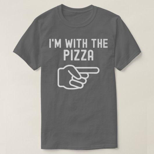 I'm With The Pizza Funny Couples Matching Hallowee T-shirt (Design voorkant)