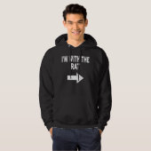 I'm With The RAT Halloween RAT Hoodie (Voorkant volledig)