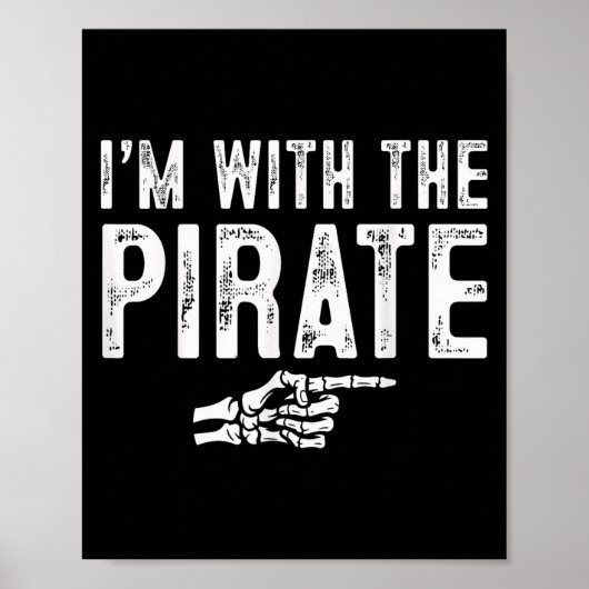 I'm With The Rate Easy Costume Halloween Couples M Poster (Voorkant)