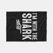 I'm With The Shark Easy Costume Halloween Couples Fleece Deken (Voorkant (Horizontaal))