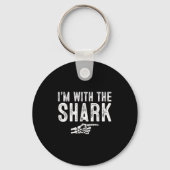 I'm With The Shark Easy Costume Halloween Couples Sleutelhanger (Voorkant)