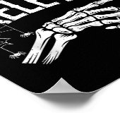 I'm With The Skeleton Funny Halloween Costume Poster (Hoek)