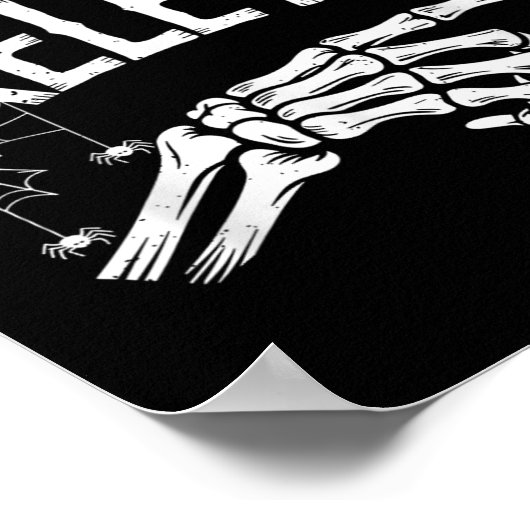 I'm With The Skeleton Funny Halloween Costume Poster (Hoek)