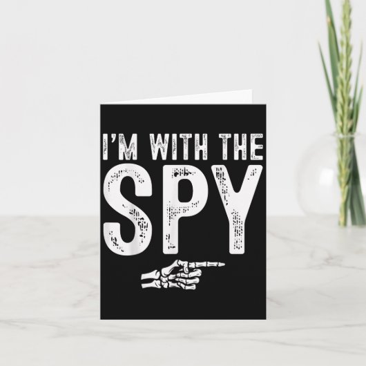 I'm With The Spy Easy Costume Halloween Couples Ma Kaart (Voorkant)