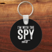 I'm With The Spy Easy Costume Halloween Couples Ma Sleutelhanger (Voorkant)