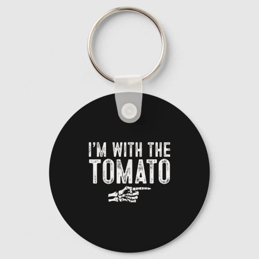 I'm With The Tomato Easy Costume Halloween Couples Sleutelhanger (Voorkant)