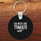 I'm With The Tomato Easy Costume Halloween Couples Sleutelhanger (Voorkant)