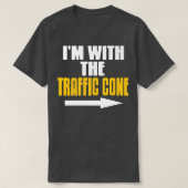 I'm With The Traffic Cone Costume Funny Halloween T-shirt (Design voorkant)