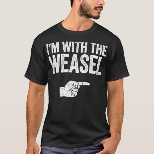 Im With The Weasel  Matching Weasel Costume T-shirt (Voorkant)