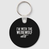 I'm With The Werewolf Easy Costume Halloween Coupl Sleutelhanger (Voorkant)