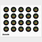 I'm With The Witch Halloween Couples Matching Soky Ronde Sticker (Vel)
