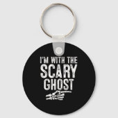 I'm With The Y Ghost Easy Costume Halloween Couple Sleutelhanger (Voorkant)