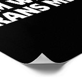 I'm With Trans Mice Trump Meme Funny Transgenic Mi Poster (Hoek)
