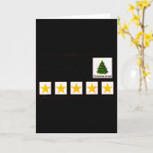 I'm Working For Christmas Break 5 Stars Christmas  Kaart (Gele Bloem)