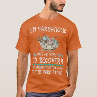 Im Yarnaholic Knitting T-shirt