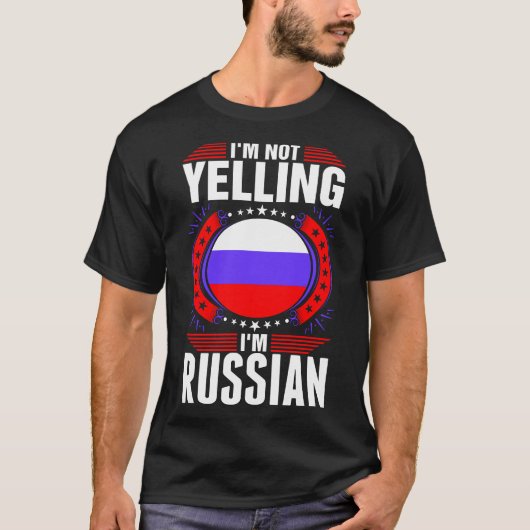 Im Yelling me mijn Russische T-shirt (Voorkant)