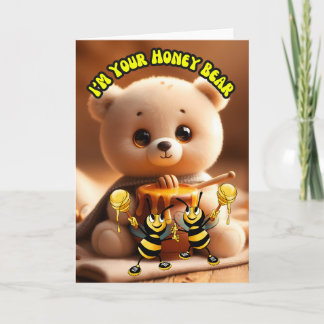 IM your Honey Bear Baby Feestdagen Kaart