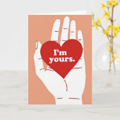 Im Yours Heartfelt Love Card Kaart (Gele Bloem)