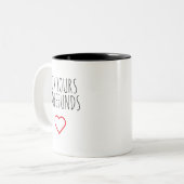 I'm Yours No Refunds Valentine's Day Gift Tweekleurige Koffiemok (Voorkant links)