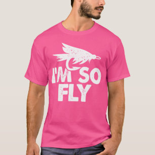Im zo vliegend vliegend hobby Fisher Vist Rod Lak T-shirt