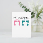 IM ZWANGER.png Aankondigingskaart (Staand voorkant)