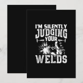 Im Zwijg je lassen beoordelen | Funny Welder Gift Aankondiging (Voorkant / Achterkant)