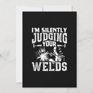 Im Zwijg je lassen beoordelen | Funny Welder Gift Aankondiging