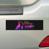 Ima Cowgirl Bumpersticker (Op auto)