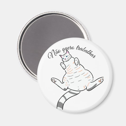 Imã de gato, frases magneet (Voorkant / Achterkant)