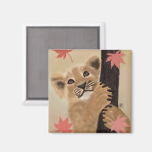 Ímã filhote de leão brincando magneet (Voorkant / Achterkant)