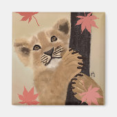 Ímã filhote de leão brincando magneet (Voorkant)