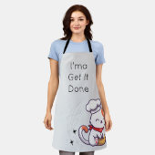 I'ma Get It Done - Schattige Cat Schort voor Moms  (Gedragen)