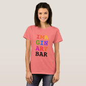 IMA GIN ARY BAR regenboogkleuren T-shirt (Voorkant volledig)