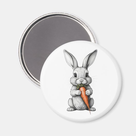 Imã Redondo Coelho da Páscoa Magneet (Voorkant / Achterkant)