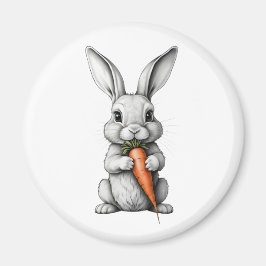 Imã Redondo Coelho da Páscoa Magneet