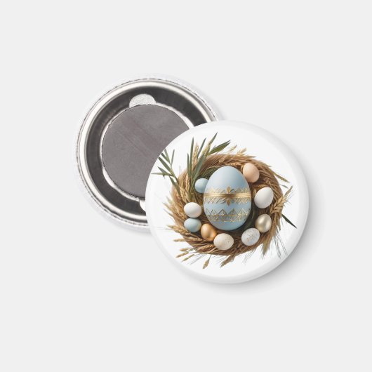 Imã Redondo Luz da Páscoa Magneet (Voorkant / Achterkant)