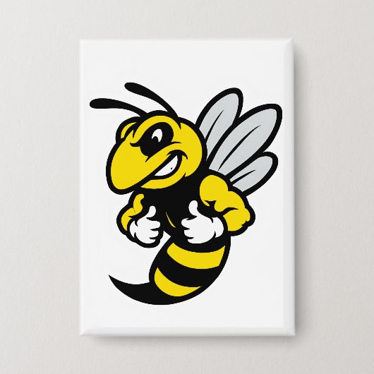 Imabee Omgekeerde Grappige Bij Button (Voorkant)