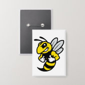 Imabee Omgekeerde Grappige Bij Button (Voorkant / Achterkant)